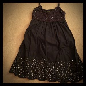 INC crocheted top dress